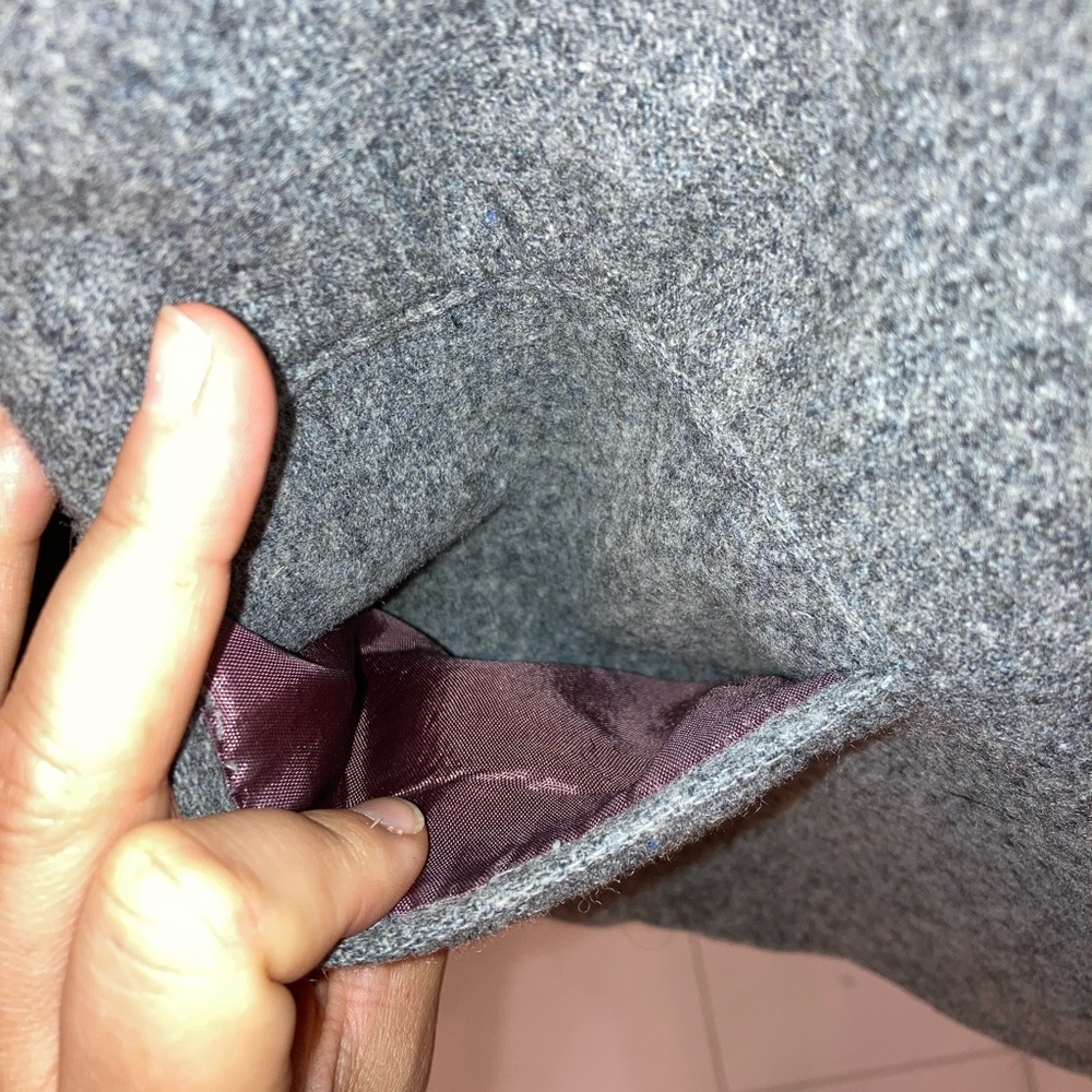 VTG Wool Grey Suit: Blazer & Skirt SZ: 12 - Picture 2 of 13